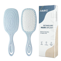 Detangler Brush with Ultra-Soft Air Cushion(Wheat Straw)