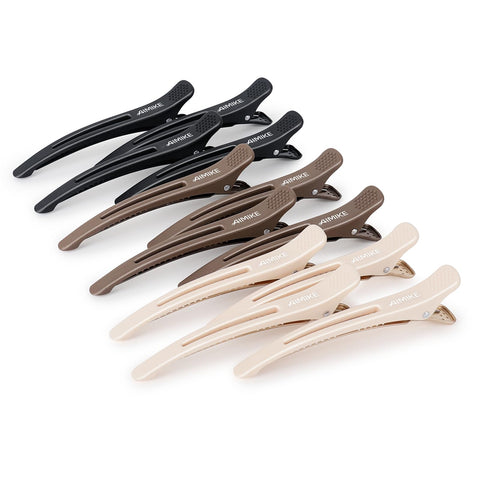 Neutral Color Hair Clips for Styling Sectioning
