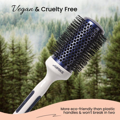 Ceramic Round Brush for Blow Out (Natural Wood Handle)