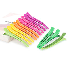 Neon Color Hair Clips for Sectioning