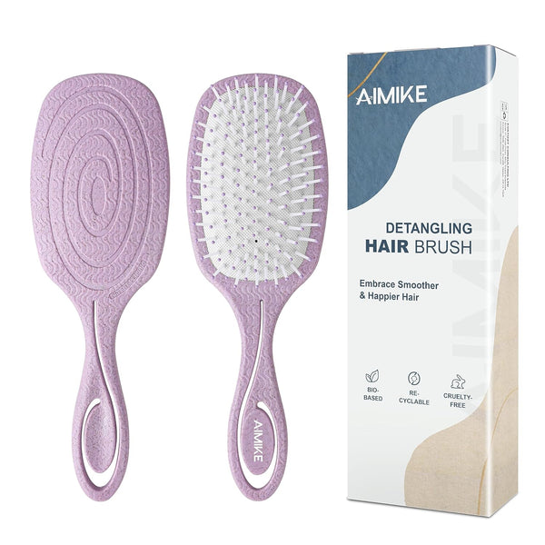 Detangler Brush with Ultra-Soft Air Cushion(Wheat Straw)